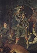 Robert Peake the Elder Henry Frederick,Prince of Wales and Sir John Harrington oil painting